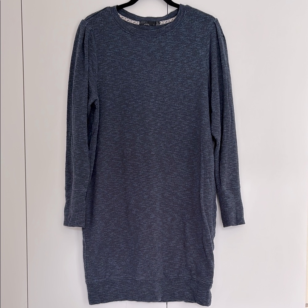 Prana Blue Crew Neck Dress